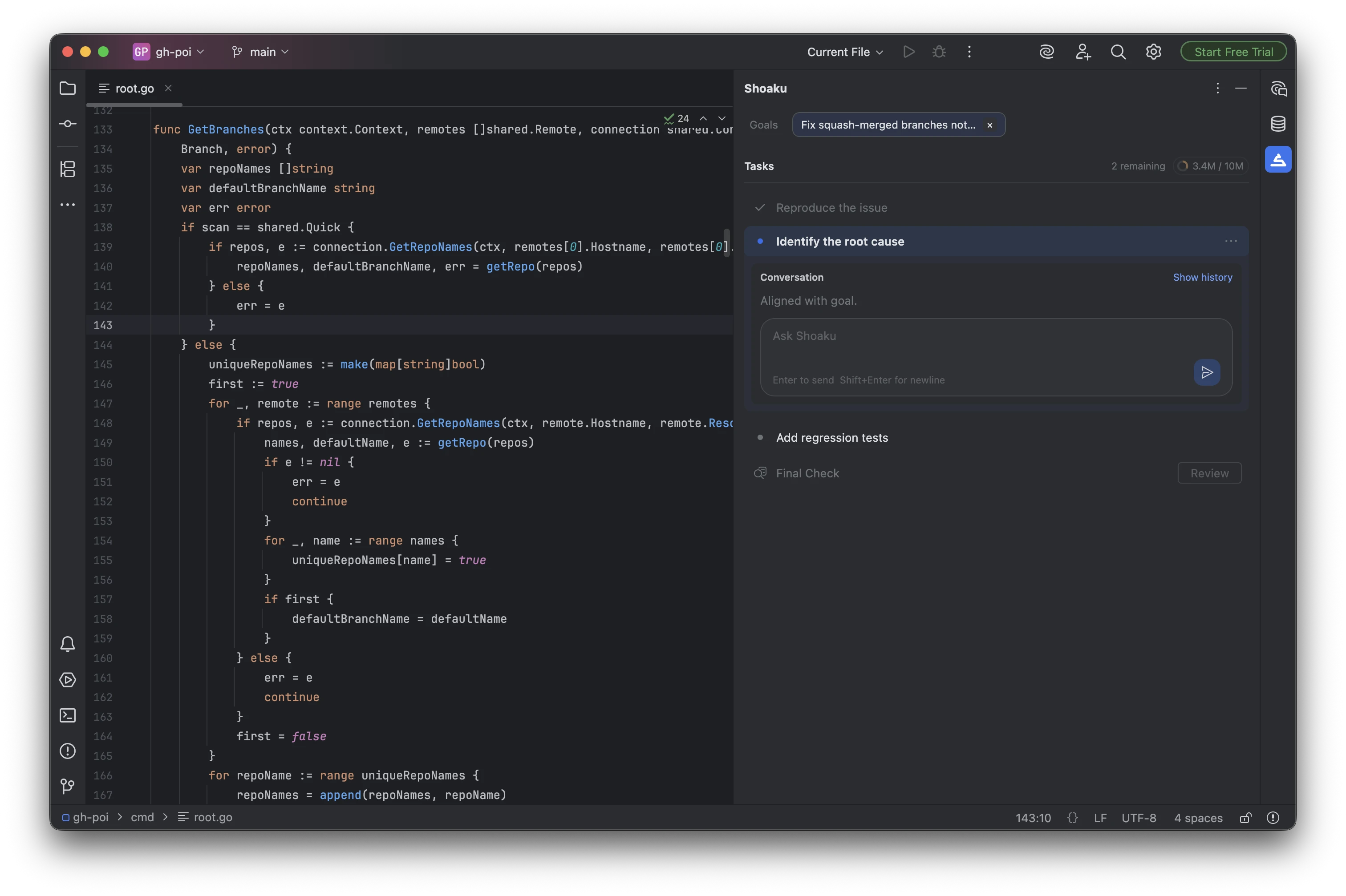 Shoaku plugin running in IntelliJ IDEA
